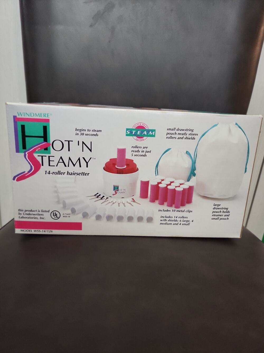 Windmere Hot N Steamy 14 Rollers WSS-14/126 Hairsetter NEW Vintage 90s